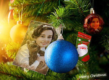 online christmas photo editor